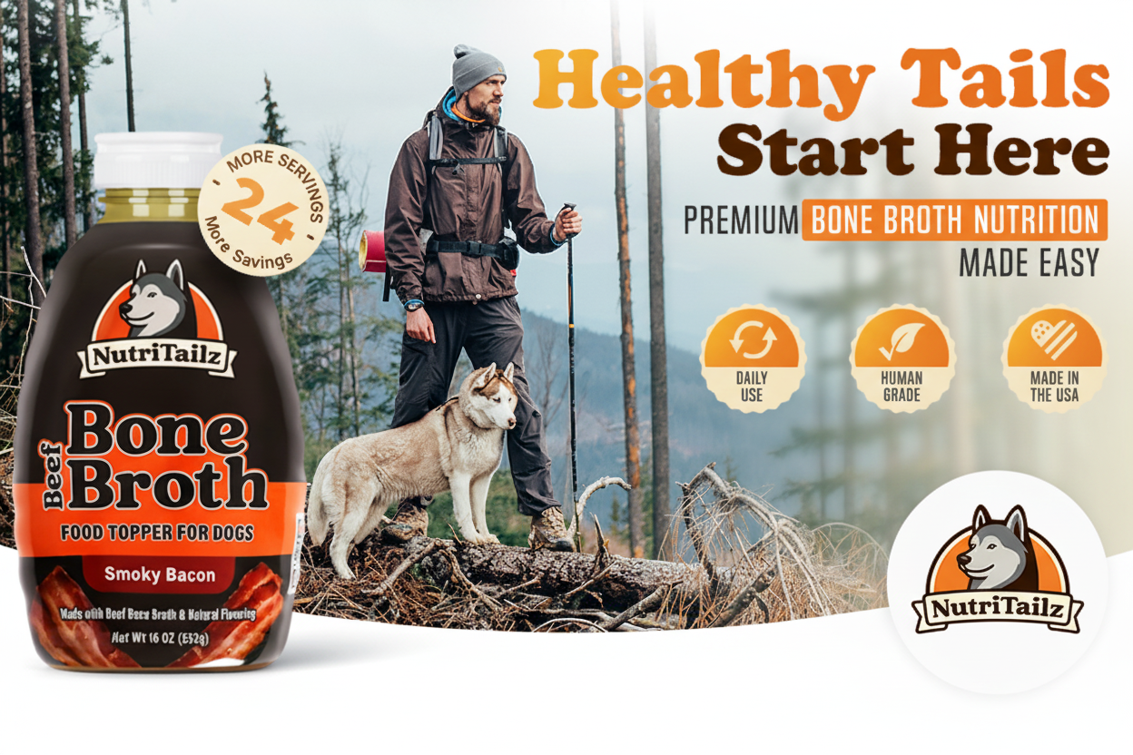 NutriTailz Smoky Bacon Beef Bone Broth